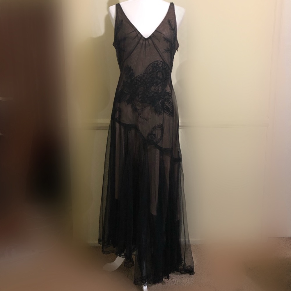 BCBG Max Azria Asymmetrical Tulle Dress